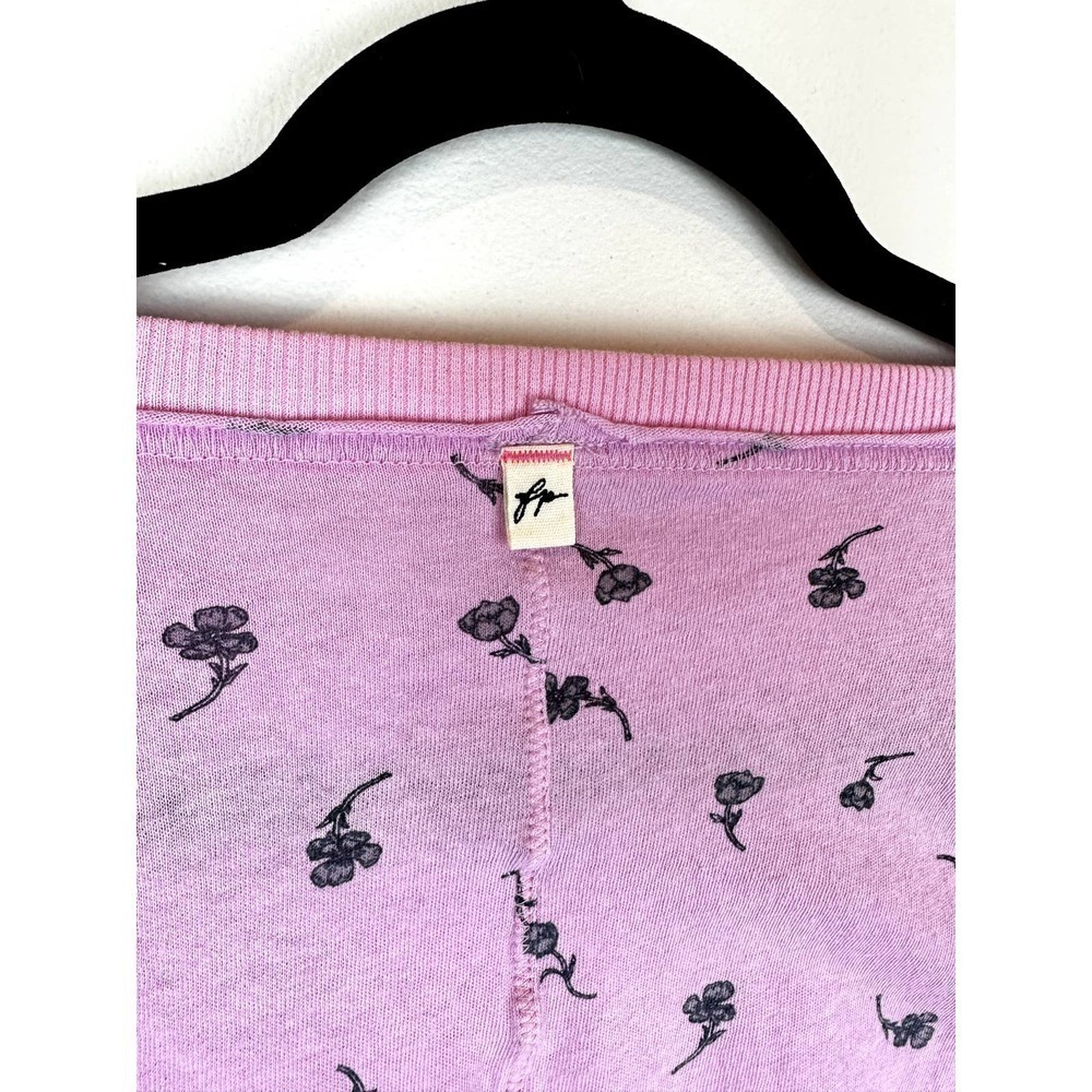 Gently Used Intimately Free People Lavender Twist-back Tee - Picture 6 of 7
